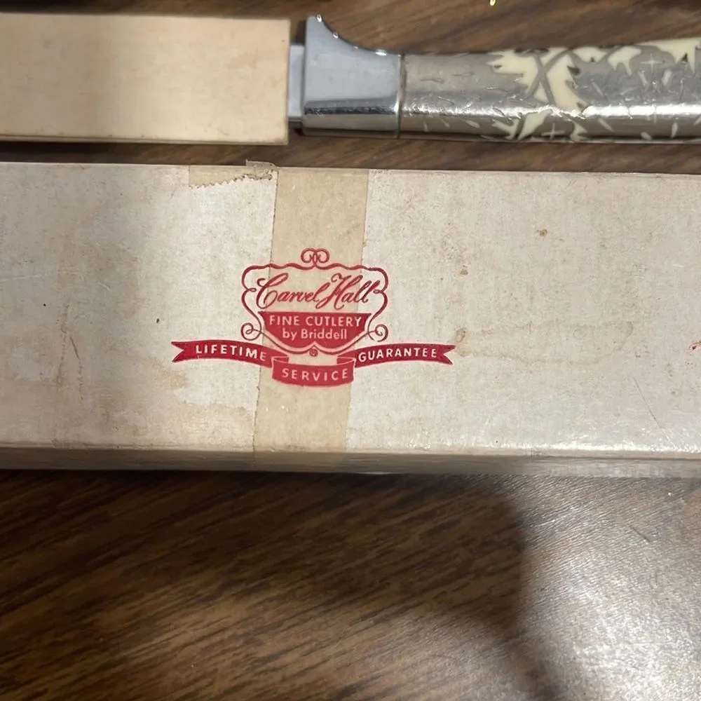Vintage Modernist Carvel Hall Steak Knife Set/original box